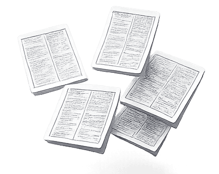 Floating cheatsheet stack