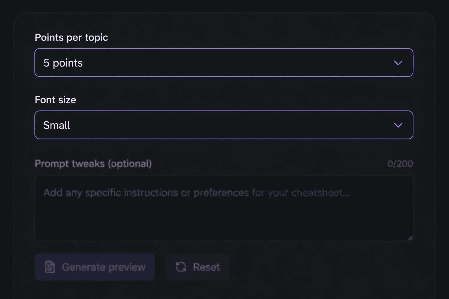 Step 2 – Select key points